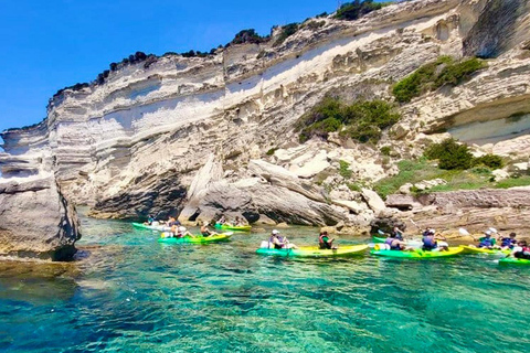 Bonifacio: Kayak tour and swim in the nature reserve up to the cliffs   Bonifacio: Kayak tour and swim in the reserve up to the cliffs  