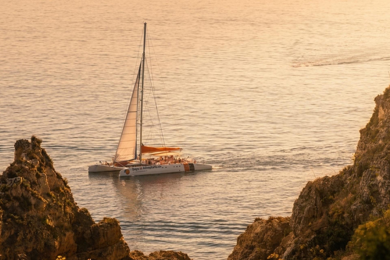 Lagos: Sunset Catamaran Tour Music and Bar Aboard
