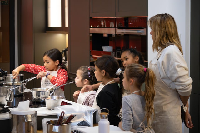 Parent-child cooking or pastry class at École Ducasse in Paris