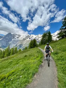Courmayeur: E-Bike Geführte Tour Val Veny, Val Ferret