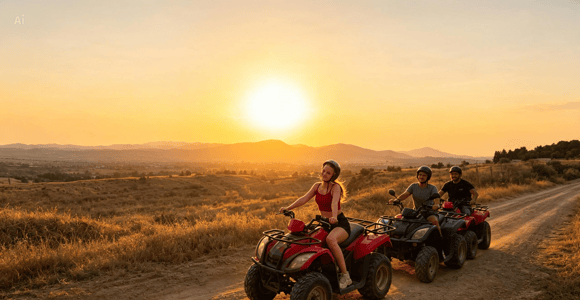 Hammamet: Quad Biking/ATV Safari in the Hills with Pickup