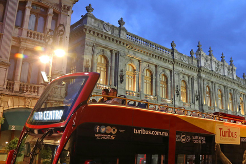 Mexico City : Visite de nuit en bus à impérialeVisite nocturne de la ville de Mexico