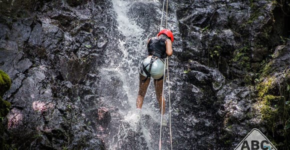From La Fortuna: Arenal Canyoning with 5 Waterfall Rappels