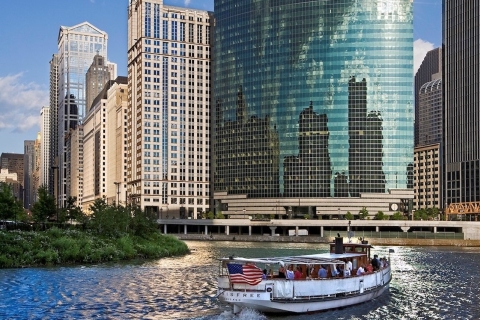 Chicago River: Historische Kleinboot Architektur Fluss Tour