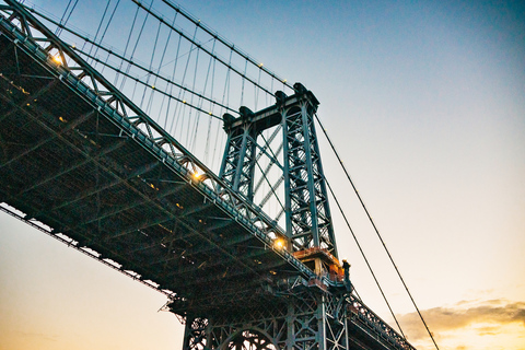 New York: avondrondvaart haven met lichtjes zonder wachten