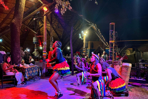 Victoria Falls: Boma Dinner & Drum Show with Transfers
