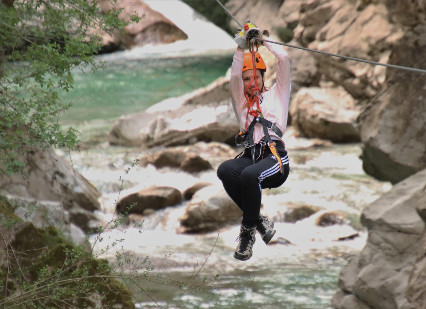 Bovec: Canyon Učja - den længste ziplinepark i Europa