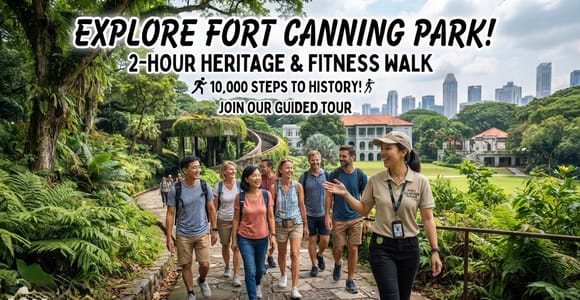 Singapore: Fort Canning Fitness & Heritage Tour