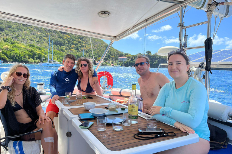 Guadeloupe:half Day on catamaran les Saintes, terre de haut