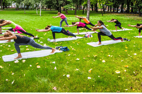 Saloniki: Joga w parku White Tower