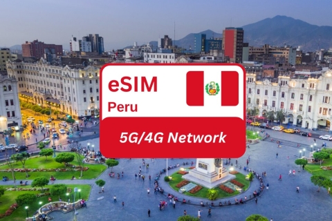 Lima: Peru eSIM Data Plan for Travel 2GB/7 Days