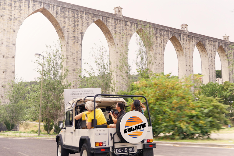 LISBON HALF DAG in een Vintage Jeep met proeverijen van eten en drinken