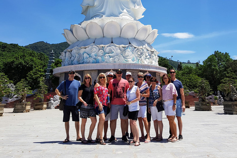 Excursão particular às montanhas de mármore e ao templo de Linh Ung