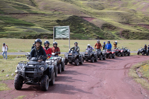 Från Cusco: Färgernas berg och den röda dalen på ATVfrån cusco:Red valley + vinikunka mountain/double seat atv/