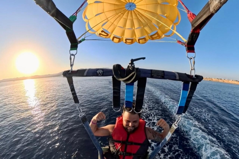 Sharm El Sheikh: Parasailing Adventure over the Red Sea Double Parasailing Flight (Total Capacity 150kg)