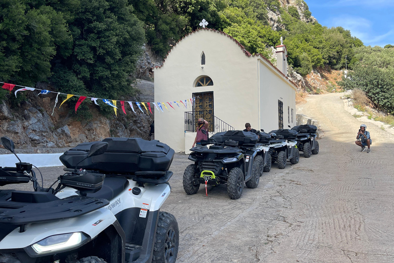 Malia : Visite culinaire en quad (nourriture et transport).Malia : Safari avec les quads adv