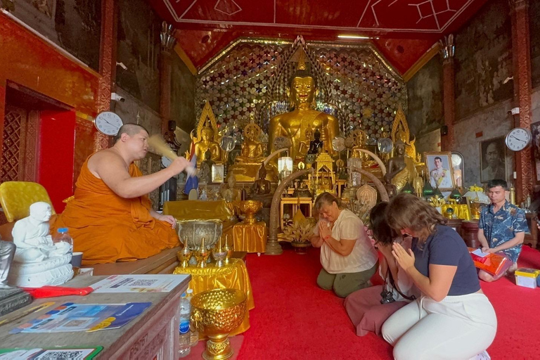 Chiang Mai : Sanctuaire des éléphants, sentier des moines et visite du Doi SuthepPrise en charge en hôtel à Chiang Mai Center