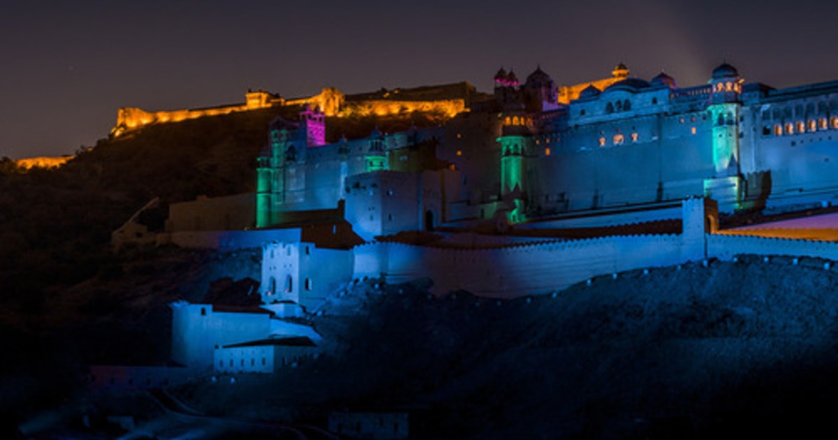 Jaipur Amber Fort Light & Sound Show with Dinner GetYourGuide