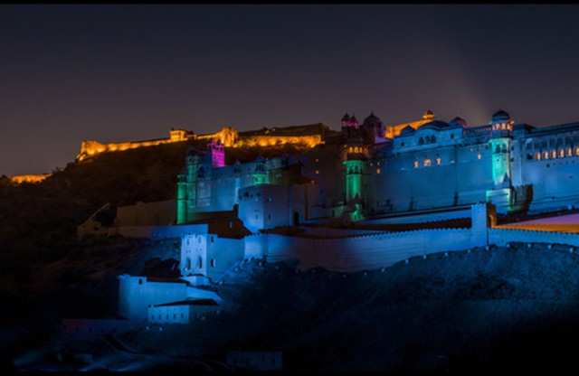 Visit Jaipur Amber Fort Light & Sound Show with Dinner in Jaipur, Rajasthan