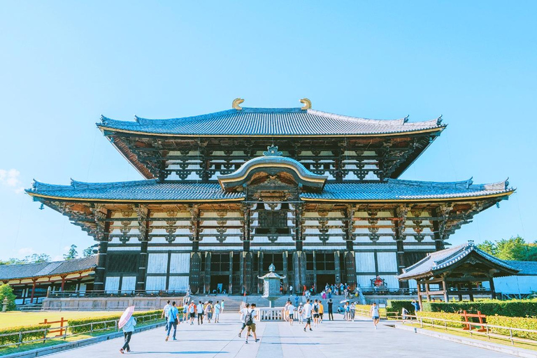 Osaka: Nara Park, Uji Matcha, Todaiji Temple, Onsen Day Tour