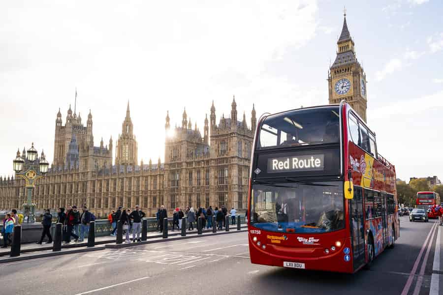 City Sightseeing London Hop-On/Hop-Off-Bus & buchbare Extras. Foto: GetYourGuide