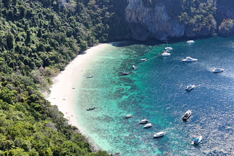 Phi Phi : Excursion d&#039;une journée en bateau rapide dans la baie de Maya avec plongée en apnée