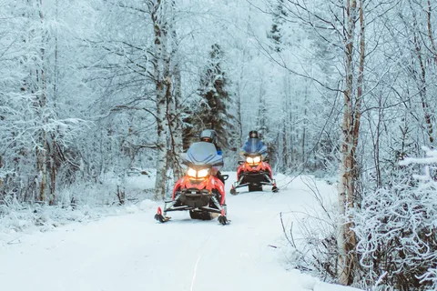 Rovaniemi: Safari in motoslitta di 2 ore all'inizio dell'inverno