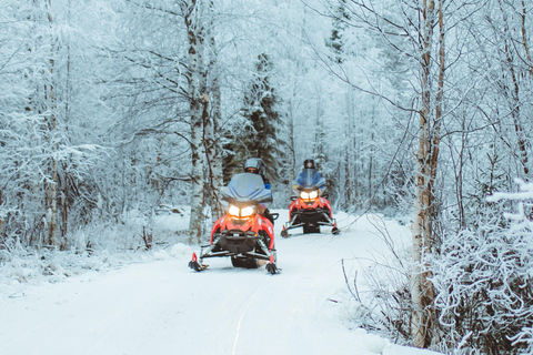 Rovaniemi : Safari de 2 heures en motoneige au début de l&#039;hiver