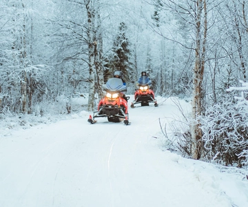 Rovaniemi: Tidig vinter 2 timmars snöskotersafari