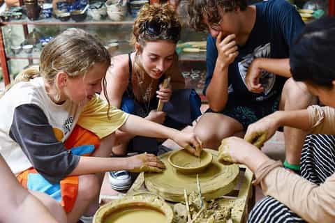 Hanoi to BatTrang: Motorbike or Cycling & Pottery Experience - Image 3