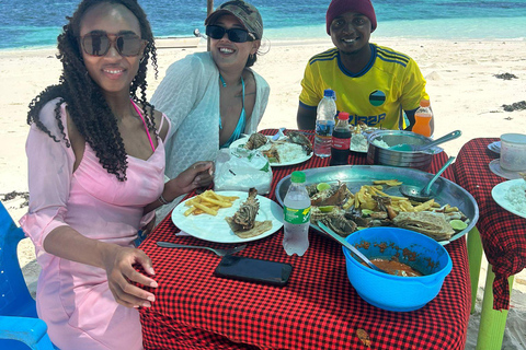 Praia de Nakupenda Sandbank com almoço com churrasco