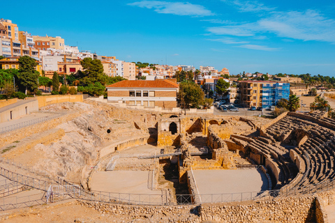Tarragona: Private Guided Tour with Your Mobile Phone Tarragona: The Code of Augustus and the Fleet of Tarraco with Kit and Live Guide