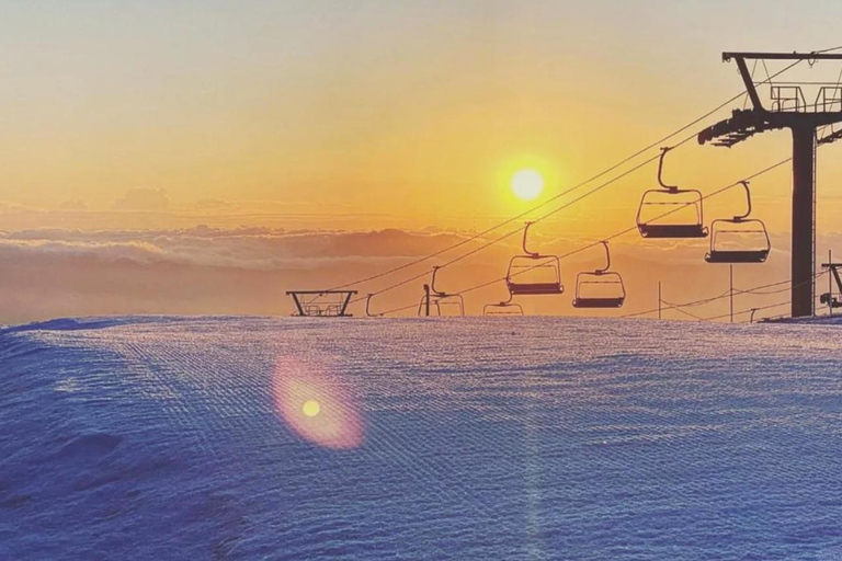 From Tokyo: Mt. Fuji Skiing And Onsen Experience 1-Day Tour Package B:Entry fee+ Ski Lift + Skis + Ski Poles + Ski Boots