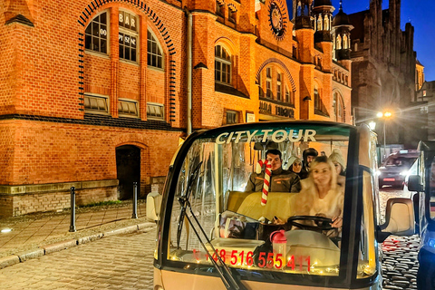 Gdansk: City Tour by Golf Cart with Mulled Wine 120 min Private City Tour by Golf Cart with Mulled Wine