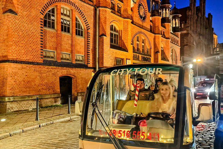 Gdansk: City Tour by Golf Cart with Mulled Wine 120 min Private City Tour by Golf Cart with Mulled Wine