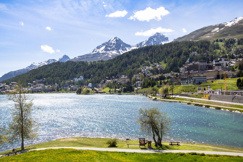 Z Mediolanu: St Moritz i Alpy - 1-dniowa wycieczka czerwonym pociągiem Bernina