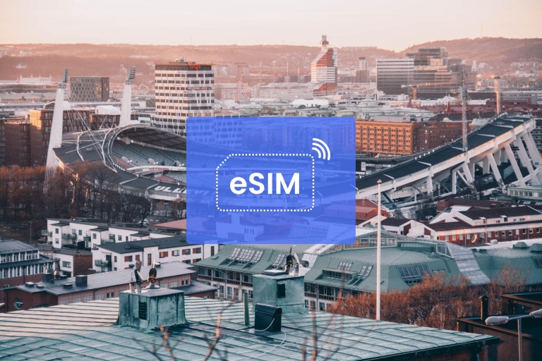 Gothenburg: Sweden/ Europe eSIM Roaming Mobile Data Plan 1 GB/ 7 Days: 42 European Countries