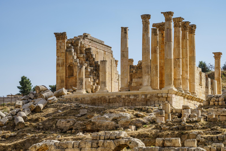 Z Ammanu: Całodniowa wycieczka - Jerash i Morze Martwe.wycieczka tylko z transportem