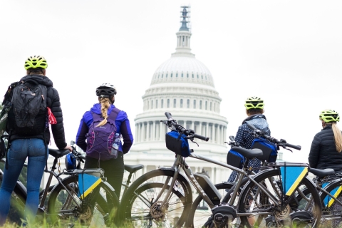 Wycieczka rowerowa: Kapitol, Pomnik Lincolna, National Mall