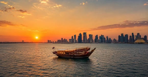 Doha Traditional Dhow Cruise with Arabic Qahwa & BBQ Dinner