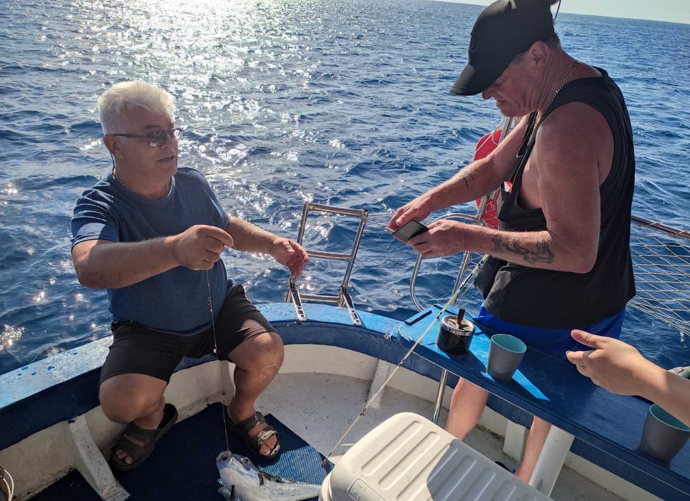 Rhodos: Fisketur, snorkling, grill og professionel guide