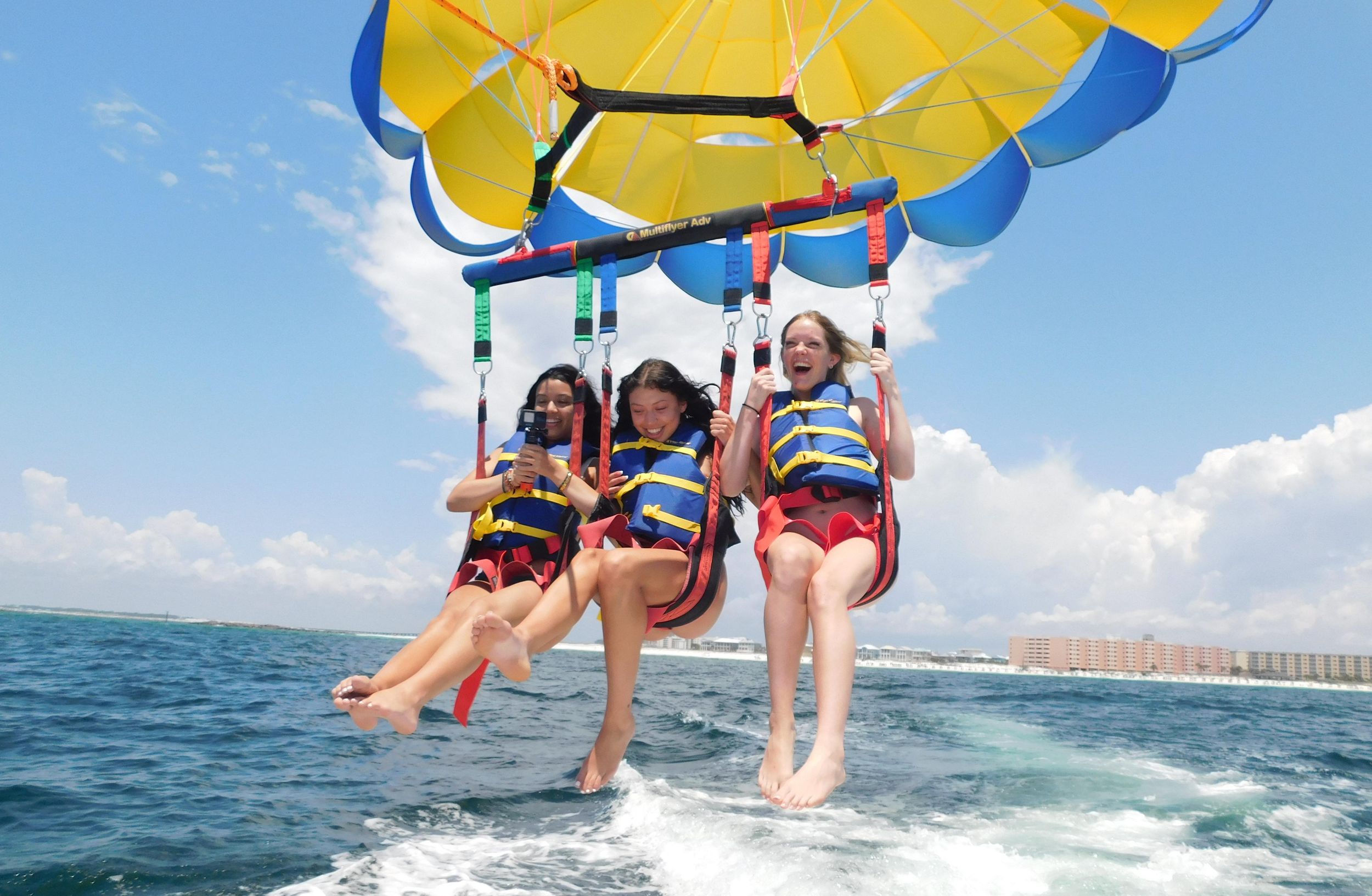 Destin: Parasailing in luftiger Höhe vom Jachthafen-Café