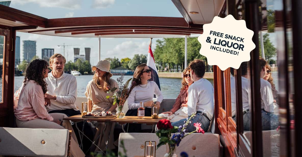Afbeelding 0 van Amsterdam: luxe grachtenrondvaart met onbeperkte cocktails en snacks