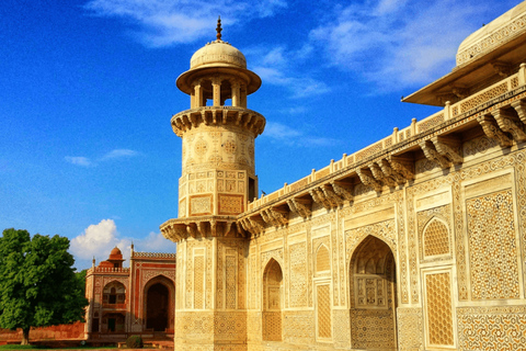 Delhi: Tour del Taj Mahal e di Agra in giornata con servizio di prelievo e trasferimento.Guida per tutti i monumenti di Agra.