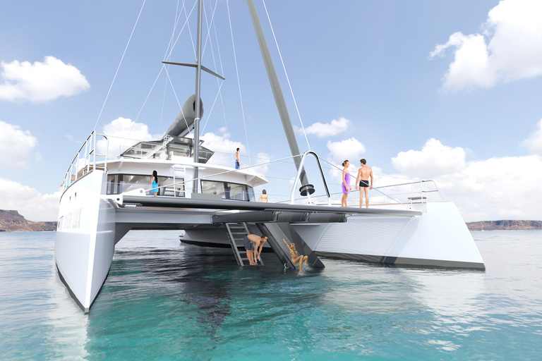 Kissamos : Croisière en catamaran de luxe au coucher du soleil à Balos et GramvousaBillet VIP