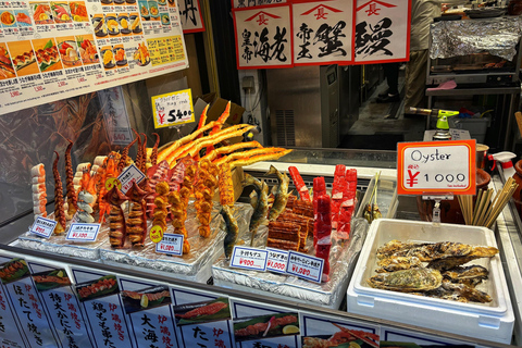 Osaka : Marché de Kuromon et visite culinaire de 2 heures à SennichimaeVisite en petit groupe en anglais