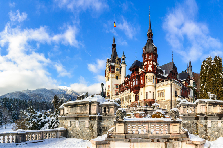 Da Bucarest: Escursione di un giorno al Castello di Peles, al Castello di Bran e a Brasov