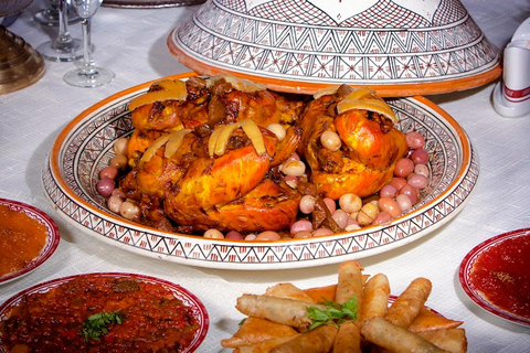 Marrakech: Cena spettacolo al ristorante Dar EssalamMenu 1