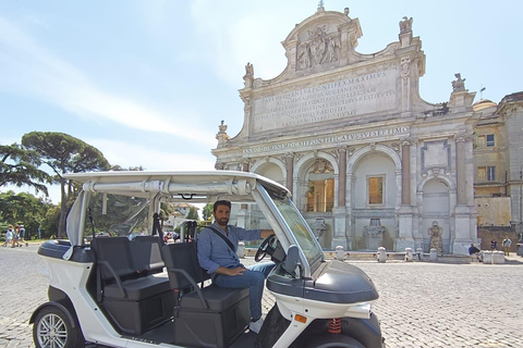 Rome: Private Golf Cart Tour with Driver 2,5 h - Private Panoramic Golf Cart Tour - 2 people