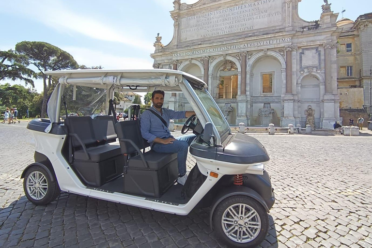 Rome: Private Golf Cart Tour with Driver 2,5 h - Private Panoramic Golf Cart Tour - 2 people